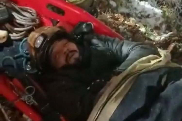 Bursa'da kar sevinci yaşarken u&ccedil;uruma yuvarlandı