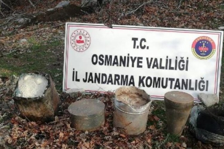 Amanoslar'da 180 kilo patlayıcı ele ge&ccedil;irildi