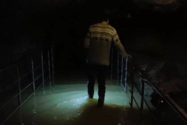Mağarayı su bastı, ziyarete kapatıldı