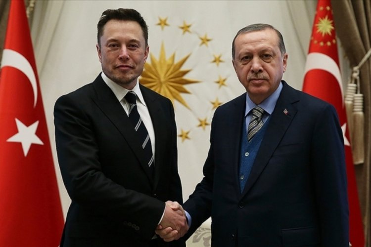 Cumhurbaşkanı Erdoğan Elon Musk ile g&ouml;r&uuml;şt&uuml;