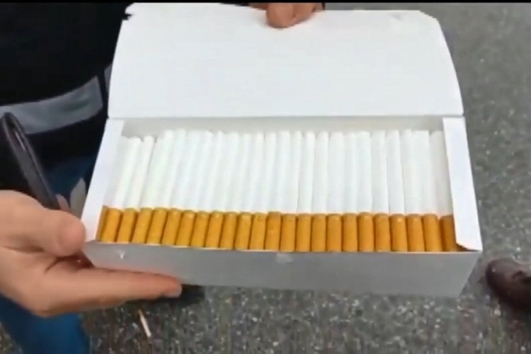 TEM'de durdurulan tırda 14 milyon 300 bin ka&ccedil;ak makaron ele ge&ccedil;irildi