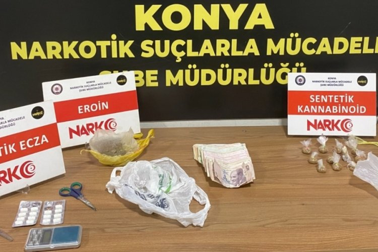 Konya'da 185 polisin katılımıyla uyuşturucu operasyonu