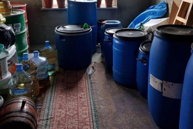 Tekirdağ'da 320 litre sahte i&ccedil;ki ele ge&ccedil;irildi