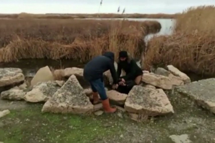 Kablo hırsızları drone'lu operasyonla yakalandı