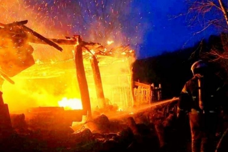 Bursa'da korkutan samanlık yangını