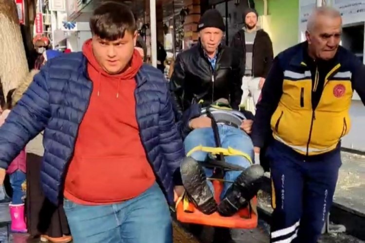 ATM'de para &ccedil;ekerken sıva par&ccedil;asının hedefi oldu