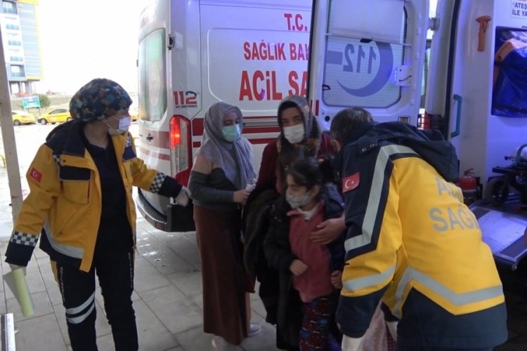 Sobadan sızan gaz 5 kişilik aileyi hastanelik etti