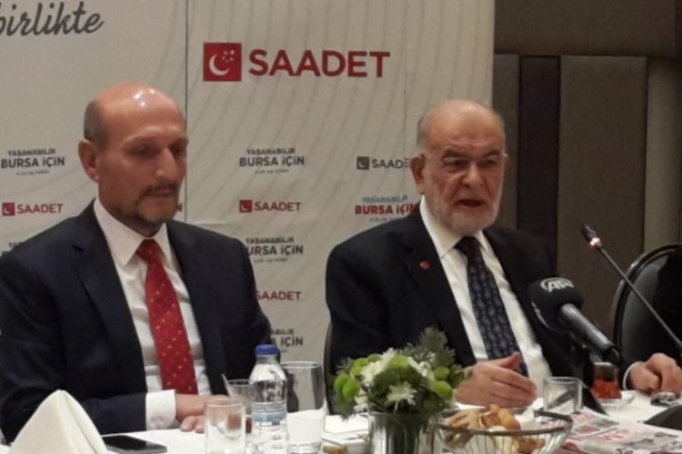 Temel Karamollaoğlu, cumhurbaşkanlığı adaylığı i&ccedil;in Bursa'dan mesajı verdi