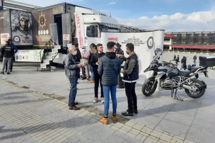 Bursa'daki Narko Tır etkinliğine yoğun katılım