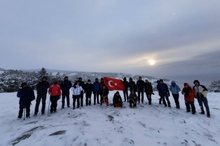 Doğa tutkusu karlı hava dinlemedi!