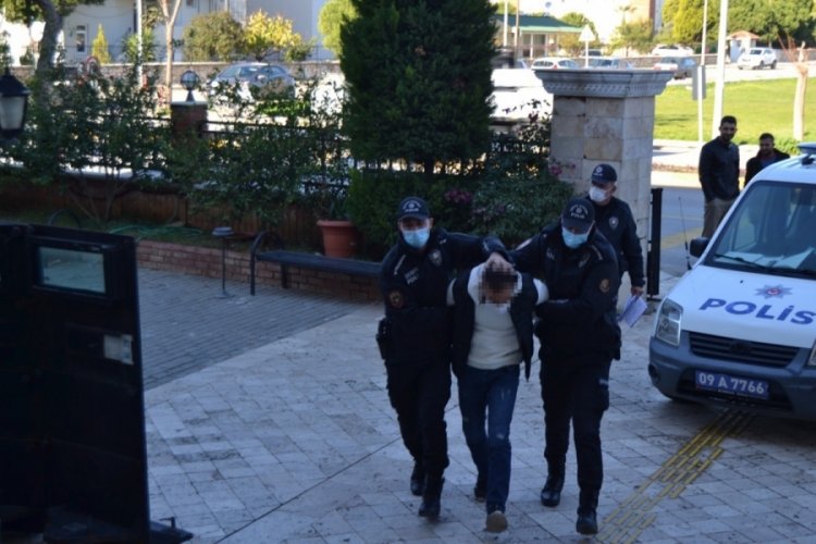 Didim'de doktora kafa atan saldırgan adliyeye sevk edildi