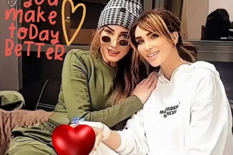 Hande Yener, Seren Serengil'i hastanede ziyaret etti