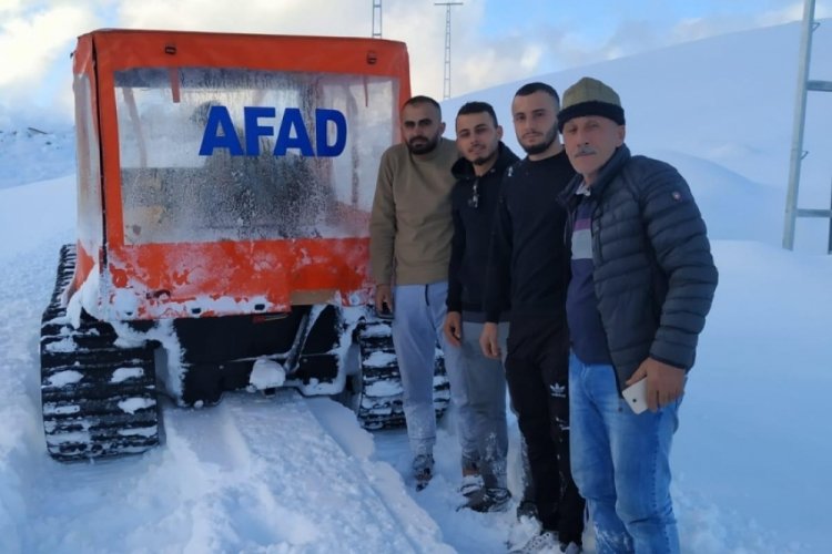 Konya'da kar nedeniyle yaylada mahsur kalan 3 kişi kurtarıldı