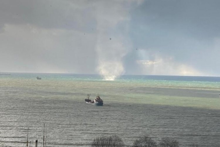Zonguldak'ta denizde hortumlar oluştu