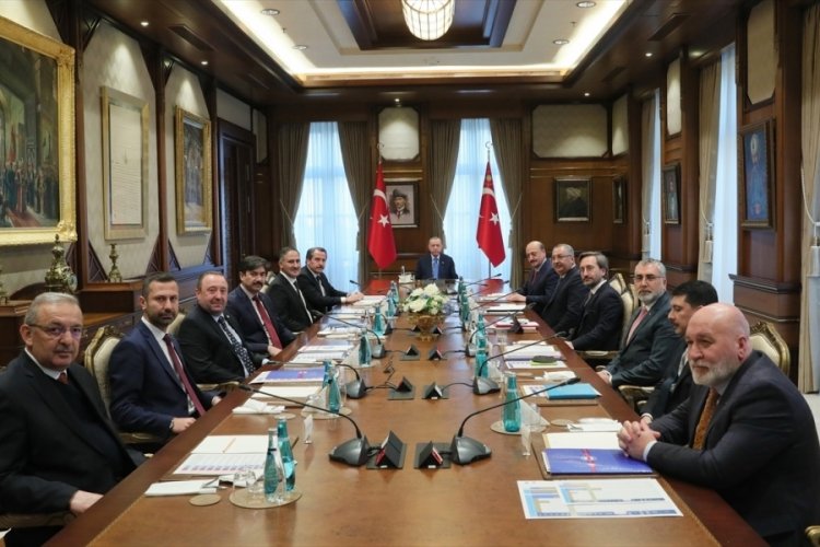 Cumhurbaşkanı Erdoğan, Bakan Bilgin ve Memur-Sen heyetini kabul etti