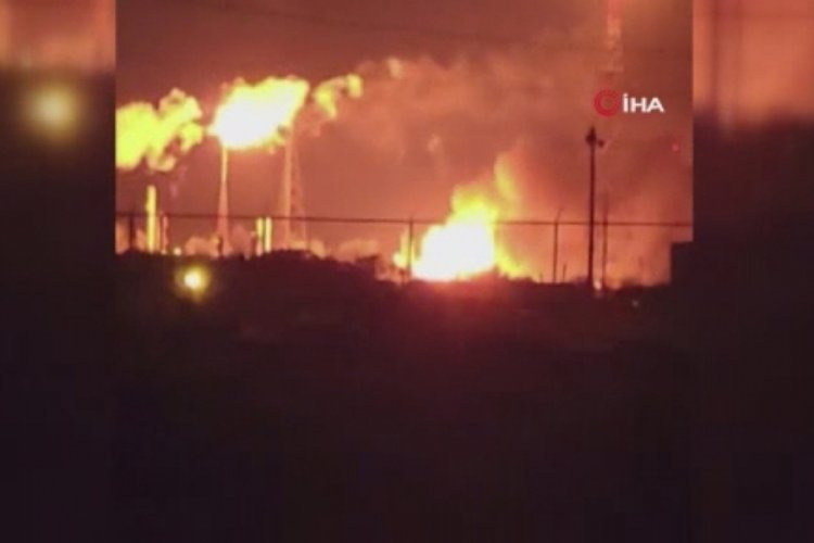 ABD'de petrol rafinerisinde korkun&ccedil; yangın