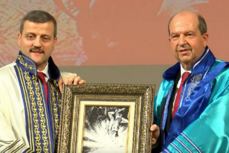 Cumhurbaşkanı Ersin Tatar'a 'Fahri Doktora' unvanı