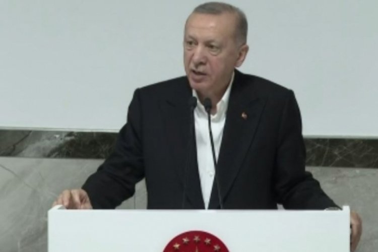 Cumhurbaşkanı  Recep Tayyip Erdoğan iş&ccedil;ilerle buluştu