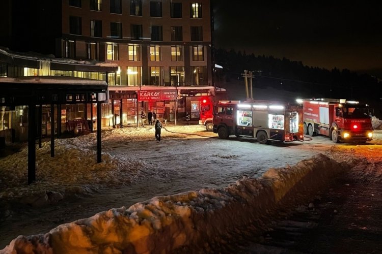 Bursa, Uludağ'da otel restoranında yangın!