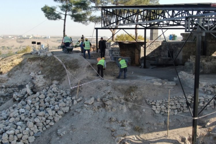 Artuklu Sarayı'nda modern kalorifer sistemi bulundu