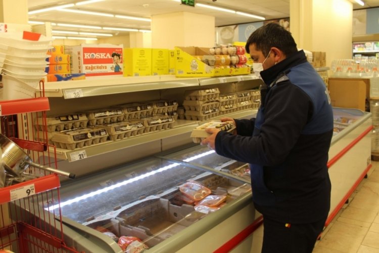 Bursa'da marketlerdeki gıda denetimleri s&uuml;r&uuml;yor