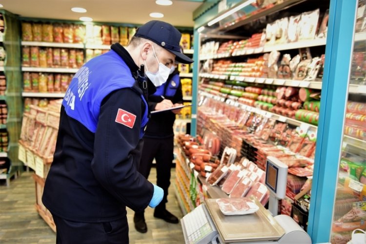 Bursa Yıldırım'da marketlere sıkı denetim