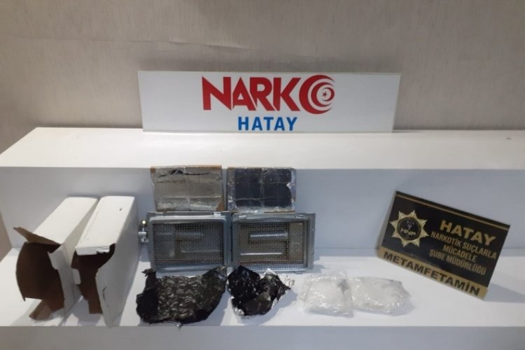 Hatay'da d&ouml;ner ocağına gizlenmiş uyuşturucu bulundu
