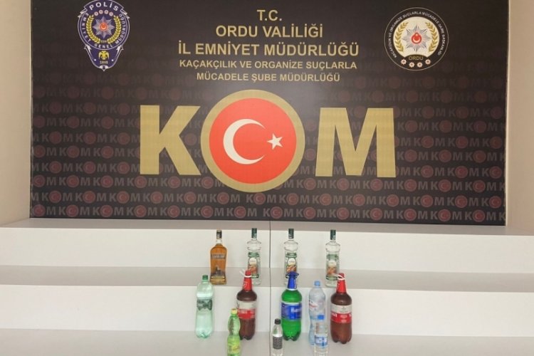 Ordu Ulubey'de sahte i&ccedil;ki operasyonu