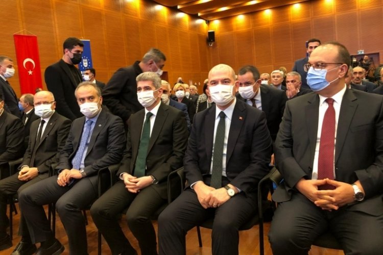 İ&ccedil;işleri Bakanı S&uuml;leyman Soylu Bursa'da muhtarlarla bir araya geldi