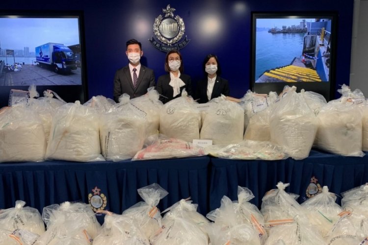 Rekor Hong Kong'da! 1.26 ton ketamin ele ge&ccedil;irildi