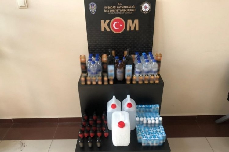 Aydın Kuşadası'nda ka&ccedil;ak i&ccedil;ki operasyonu