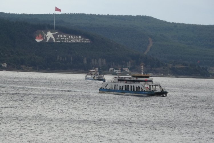 &Ccedil;anakkale'de G&ouml;k&ccedil;eada seferlerine fırtına engeli