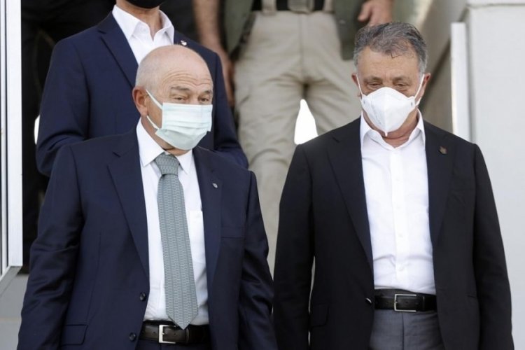 Ahmet Nur &Ccedil;ebi, TFF Başkanı Nihat &Ouml;zdemir ile g&ouml;r&uuml;şt&uuml;