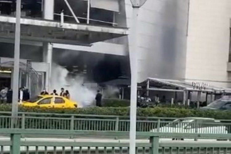 Bursa'da yangın t&uuml;p&uuml; kazası: Ortalık toz bulutu ile kaplandı