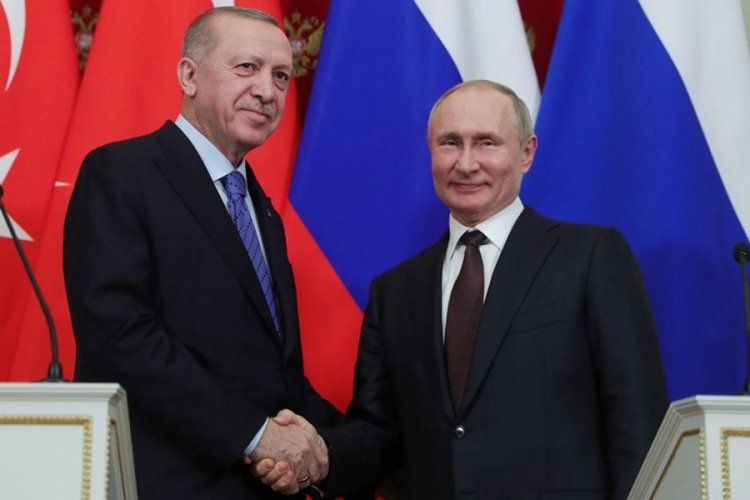 Cumhurbaşkanı Erdoğan'dan Vladimir Putin ile g&ouml;r&uuml;şme