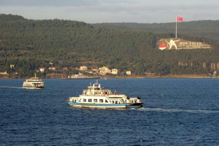 &Ccedil;anakkale G&ouml;k&ccedil;eada ve Bozcaada'ya feribot seferleri iptal&nbsp;