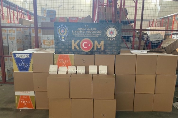 Adana'da ka&ccedil;ak makaron operasyonu!  2 milyon 732 bin...