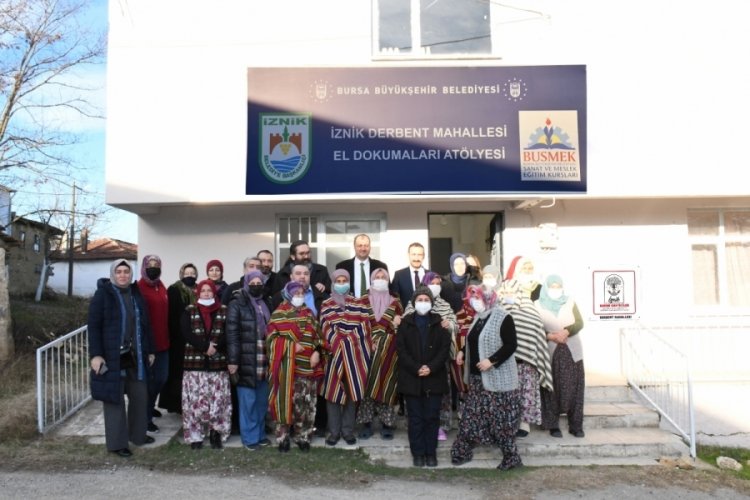 Bursa İznik'te el dokumacılığı 40 yıl sonra yeniden başladı