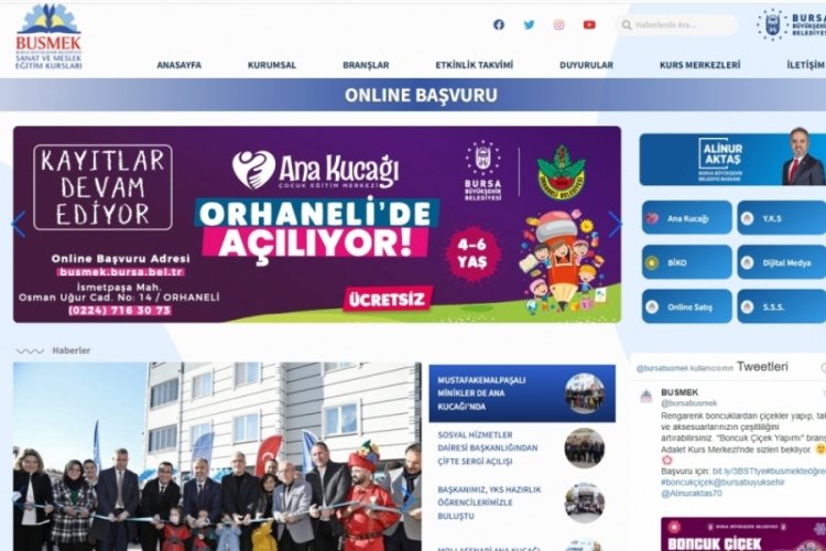 BUSMEK'in online başvurularına yoğun ilgi