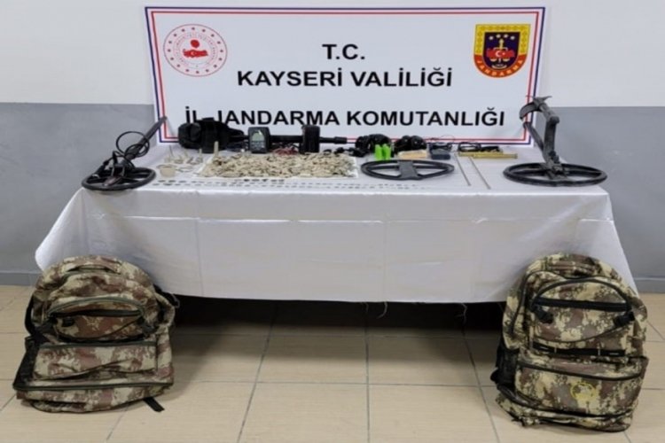 Kayseri'de jandarmadan tarihi eser operasyonu