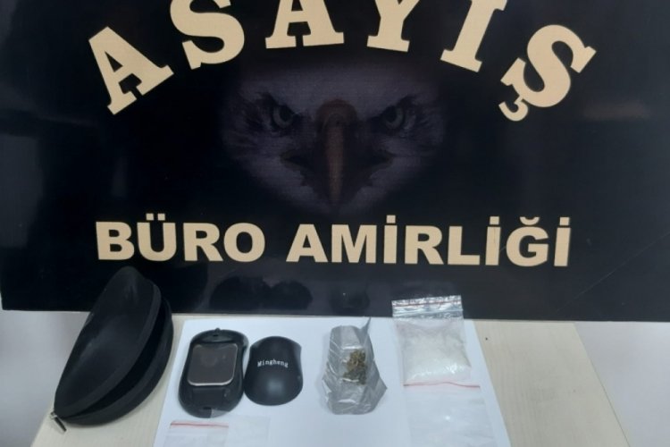 Bursa'da mouse i&ccedil;ine saklanmış dijital hassas terazi polisin g&ouml;z&uuml;nden ka&ccedil;madı