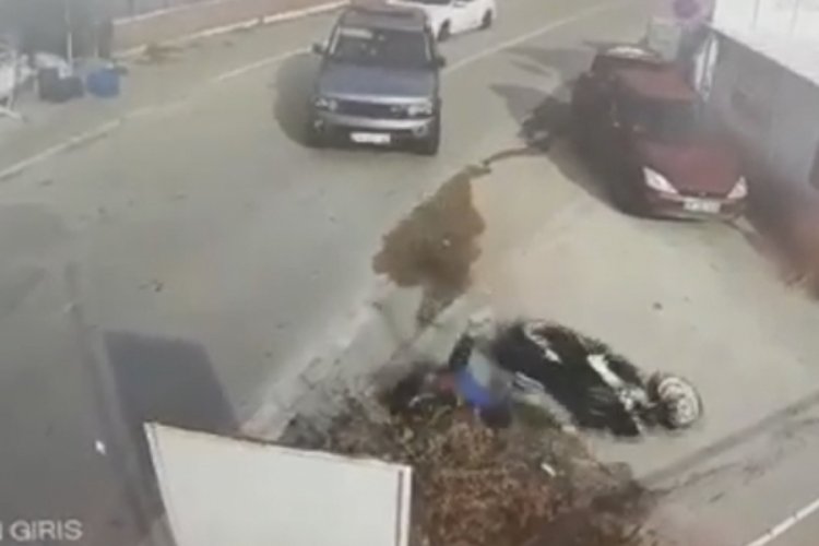 Bursa'da cipe motosiklet &ccedil;arptı