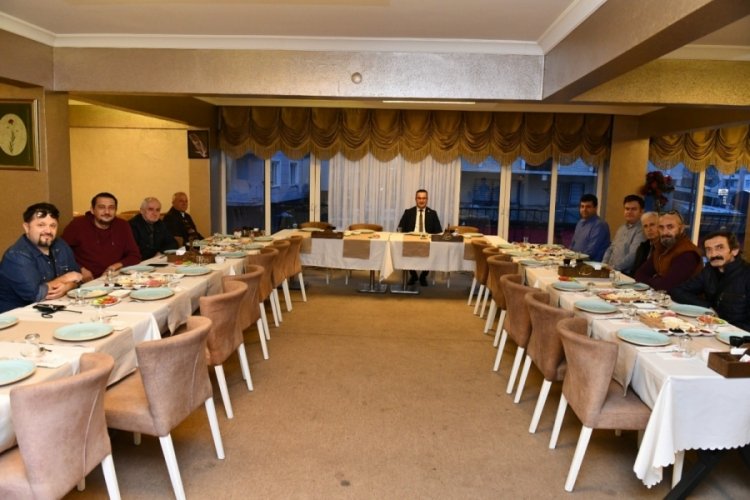 Bursa'da Başkan Kanar gazetecilerle bir araya geldi