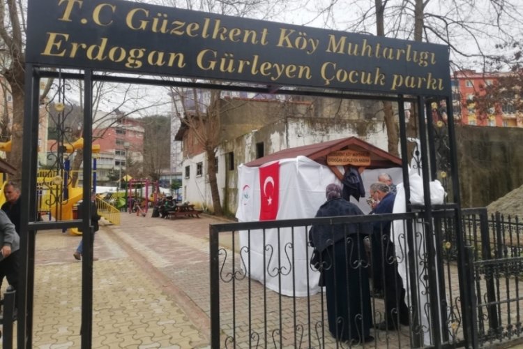 Sinop'ta aşı &ccedil;adırı kuruldu