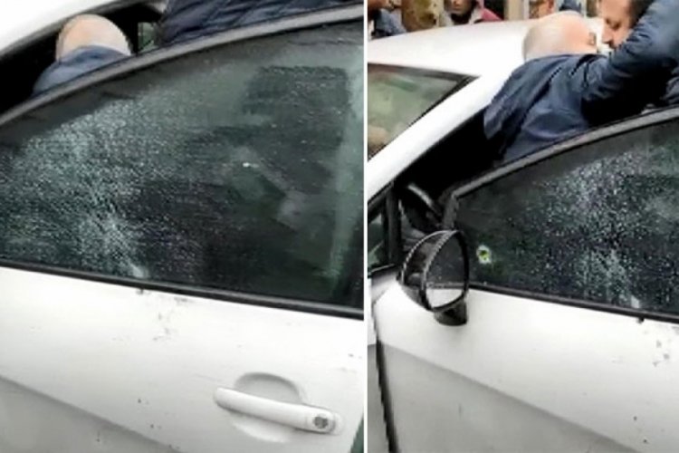 Otomobilinin &ouml;n&uuml;n&uuml; kesip eski sevgilisini yaraladı