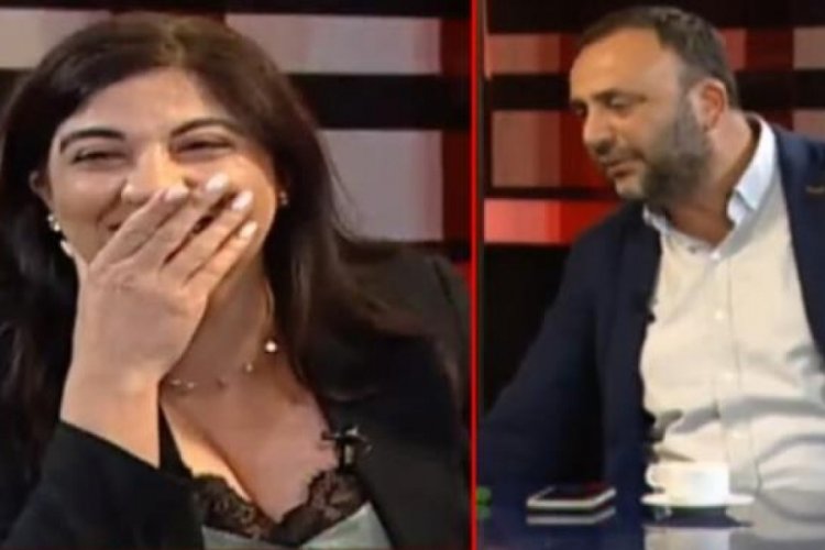 KKTC'de g&uuml;l&uuml;mseten canlı yayın kazası