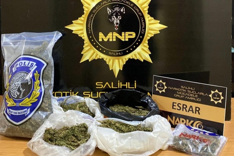 Manisa Salihli'de uyuşturucu operasyonuna 2 tutuklama
