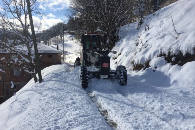 Karadeniz'de 219 k&ouml;y yolu kardan kapandı