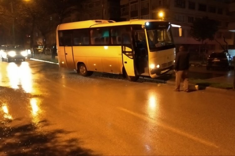 Bursa'da servis kazası meydana geldi
