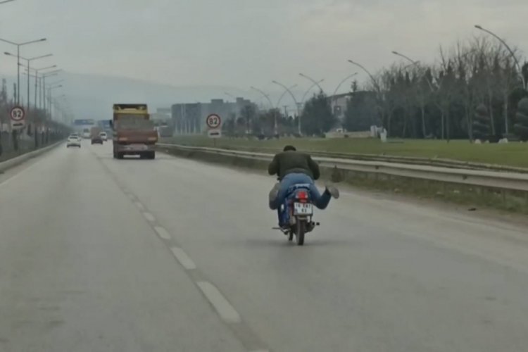 Bursa'da trafiği tehlikeye soktu! O motosikletliye ceza yağdı